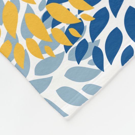 Zomer Bloemen Abstracte Heldere Kleuren Patroon Fleece Deken (Hoek)