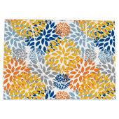 Zomer Bloemen Abstracte Heldere Kleuren Patroon Groot Cadeauzakje (Achterkant)