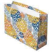 Zomer Bloemen Abstracte Heldere Kleuren Patroon Groot Cadeauzakje (Achterkant Gekanteld)