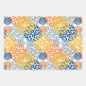 Zomer Bloemen Abstracte Heldere Kleuren Patroon Inpakpapier Vel (Voorkant)