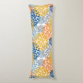 Zomer Bloemen Abstracte Heldere Kleuren Patroon Lichaamskussen (Voorkant Verticaal)