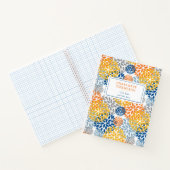 Zomer Bloemen Abstracte Heldere Kleuren Patroon Notitieboek (Binnen)