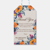 Zomer Bloemen Bedank Cadeaubijsluiter Cadeaulabel (Voorkant)