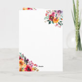 Zomer Bloemen Bestemming Huwelijk Paspoort (Achterkant)