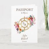 Zomer Bloemen Bestemming Huwelijk Paspoort (Voorkant)