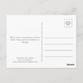 Zomer Bloemen Bewaar de datum Briefkaart (Achterkant)