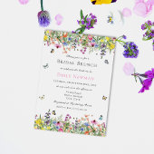 Zomer Bloemen Bruids Brunch Kaart