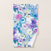 Zomer bloemen collage patroon bad handdoek (Handdoek)