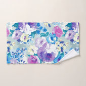 Zomer bloemen collage patroon bad handdoek (Handdoek)