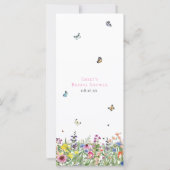 Zomer Bloemen Menu (Achterkant)