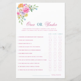 Zomer Bloemen Over of Onder Vrijgezellenfeest Spel