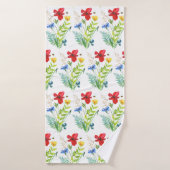 Zomer Bloemen Tuin Badhanddoek (Badhanddoek)