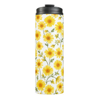 "Zomer Bloemen Tumbler 16oz, Leakproof, Geïsoleerd Thermosbeker