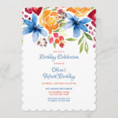 Zomer Bloemen Uitnodiging (Voorkant)