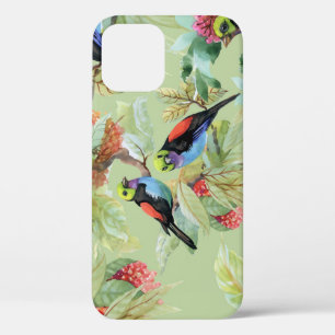 Zomer Bloemen Vogels: Tropisch patroon Case-Mate iPhone Case
