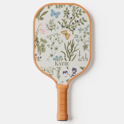 Zomer Bloemen Wildbloemen en Kruiden Pickleball Paddle (Voorkant)
