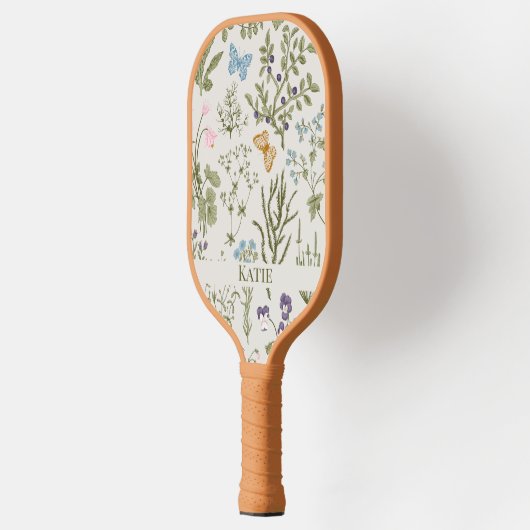 Zomer Bloemen Wildbloemen en Kruiden Pickleball Paddle (Links)