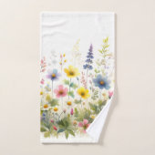 Zomer Bloemen Wildflowers op Witte Handdoek Set (Handdoek)