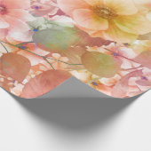 Zomer bloemenachtergrond cadeaupapier (Hoek)