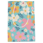 Zomer Bloemendruk Medium Cadeauzakje (Voorkant)