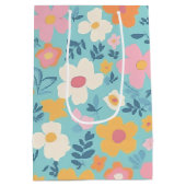 Zomer Bloemendruk Medium Cadeauzakje (Achterkant)