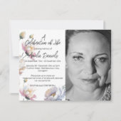 Zomer Bloemenfoto Viering van het Leven Kaart (Voorkant)