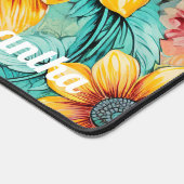 zomer bloemenmonogram bureaumat (Hoek)