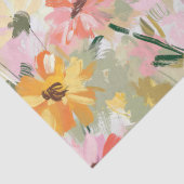  zomer bloemenperzik Waterverf decoupage Tissuepapier (Detail)