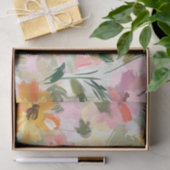  zomer bloemenperzik Waterverf decoupage Tissuepapier (Geschenk)