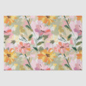  zomer bloemenperzik Waterverf decoupage Tissuepapier (Voorkant)