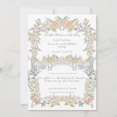 Zomer Bloementuin Baby Shower Kaart (Voorkant)