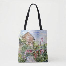 Zomer bloementuin Engelse tuin in York Tote Bag