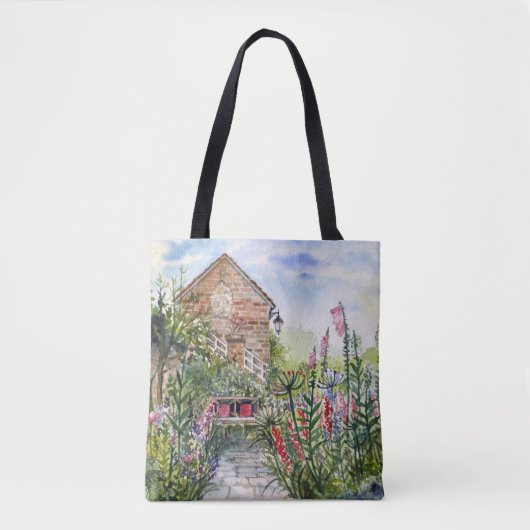 Zomer bloementuin Engelse tuin in York Tote Bag (Voorkant)