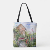 Zomer bloementuin Engelse tuin in York Tote Bag (Achterkant)