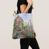 Zomer bloementuin Engelse tuin in York Tote Bag (Dichtbij)