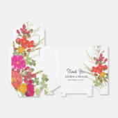 Zomer Bloementuin Wildbloemen Bruiloft Dank u Bedankdoosjes (Uitgevouwen)