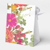 Zomer Bloementuin Wildbloemen Bruiloft Dank u Bedankdoosjes (Achterkant)