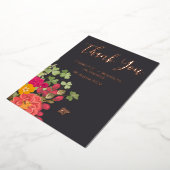 Zomer Bloementuin Wildbloemen Bruiloft Dank u Folie Uitnodiging (Gedraaid)