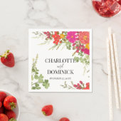 Zomer Bloementuin Wildbloemen Bruiloft Servet (Insitu)