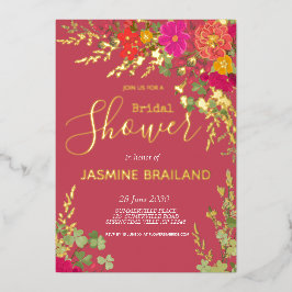 Zomer Bloementuin Wildbloemen Vrijgezellenfeest Fo Folie Uitnodiging