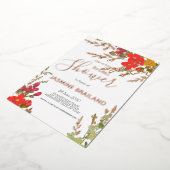 Zomer Bloementuin Wildbloemen Vrijgezellenfeest Folie Uitnodiging (Gedraaid)