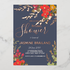 Zomer Bloementuin Wildbloemen Vrijgezellenfeest Folie Uitnodiging