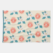 Zomer Bloemig Grapefruit – Kust Citrus Ontwerp Theedoek (Horizontaal)
