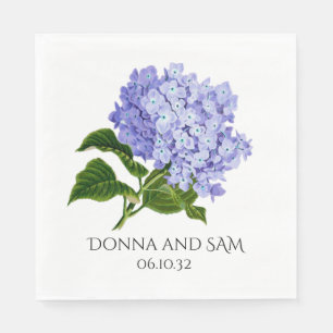 Zomer Bloemige Hortensia Bruiloft Cocktail Servett Servet