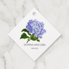 Zomer Bloemige Hortensia Bruiloft Favor Tags Bedankjes Labels