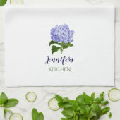 Zomer Bloemige Hydrangea Keukenhanddoek (Gevouwen)