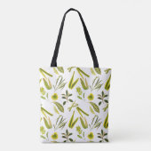 Zomer Bloemmotief  Tote Bag (Achterkant)