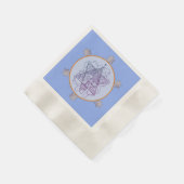 Zomer Blues Joodse Ster Papier servetten (Hoek)