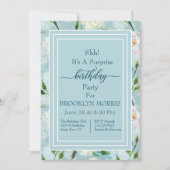 Zomer Blush Lacy Bloemen Verjaardag Kaart (Voorkant)