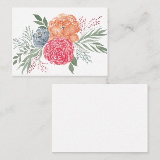 Zomer Boeket Note Kaart Notitiekaartje (Voorkant / Achterkant)